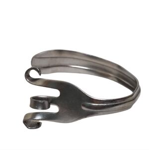 Upcycled Fork Twisted Stainless Steel Bangle Bracelet | Recycled Flatware